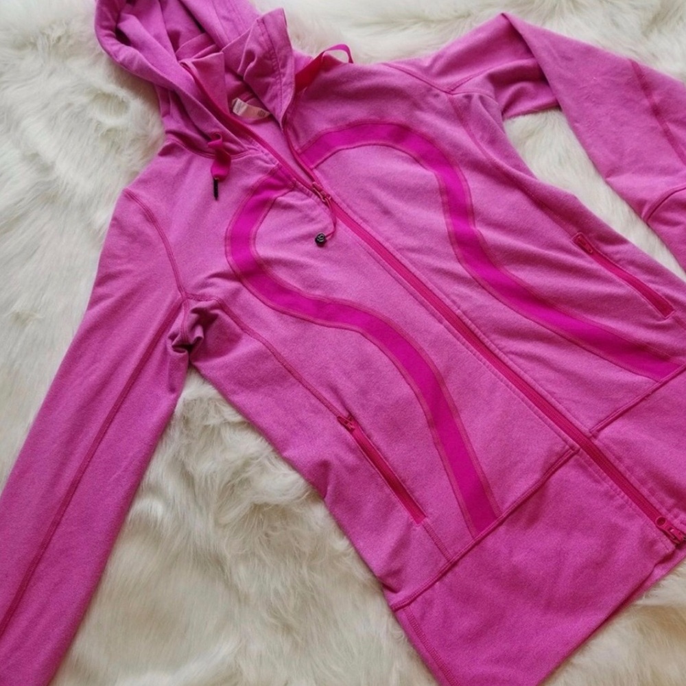 Vintage Pink Lululemon zip up hoodie